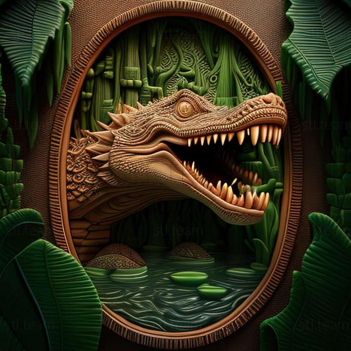 3D модель Игра Крокодил болото (STL)